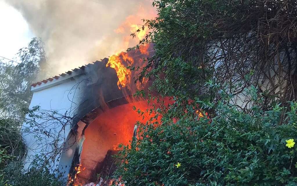 Ein Wohnhausbrand im Montgó in Denia