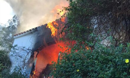 Ein Wohnhausbrand im Montgó in Denia