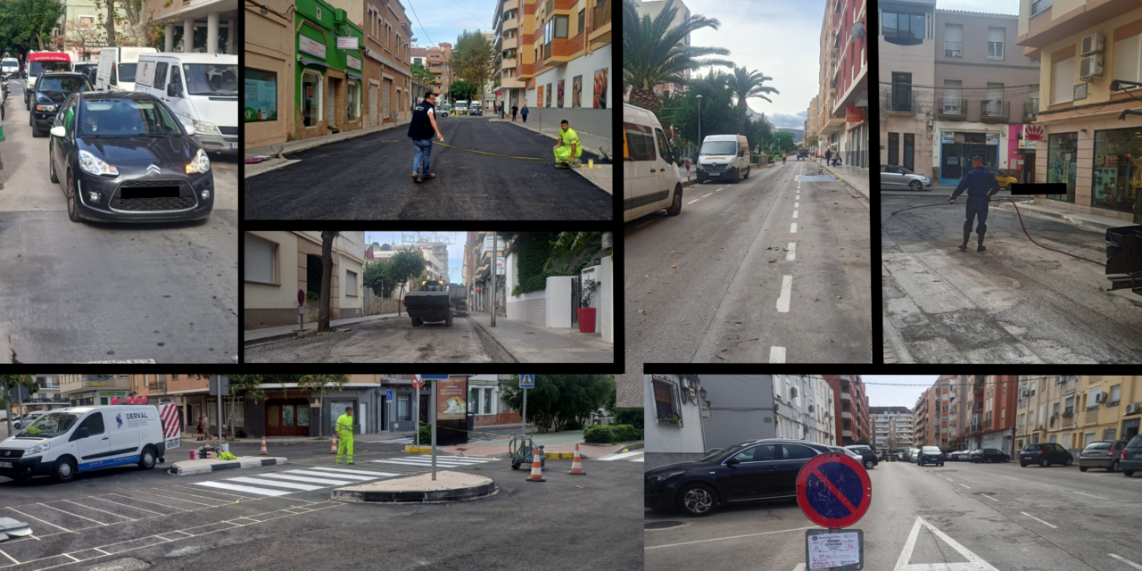 Mehrere Arbeiten gleichzeitig machen das Zentrum von Denia zu einer Falle für Autofahrer