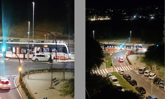 Neuer Zusammenstoss der TRAM in Dénia  mit einem  Auto