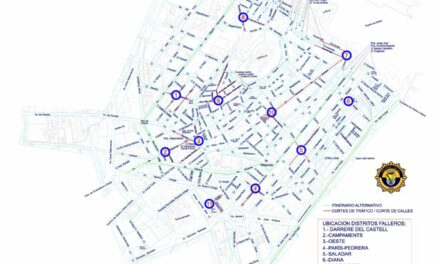 Diese 40 Straßen werden in Dénia wegen der Falles für den Verkehr gesperrt